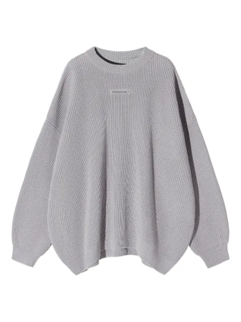 MONOCHROME ribbed crew-neck sweater