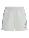 Casablanca Casa Sportif graphic-panel windbreaker shorts - White