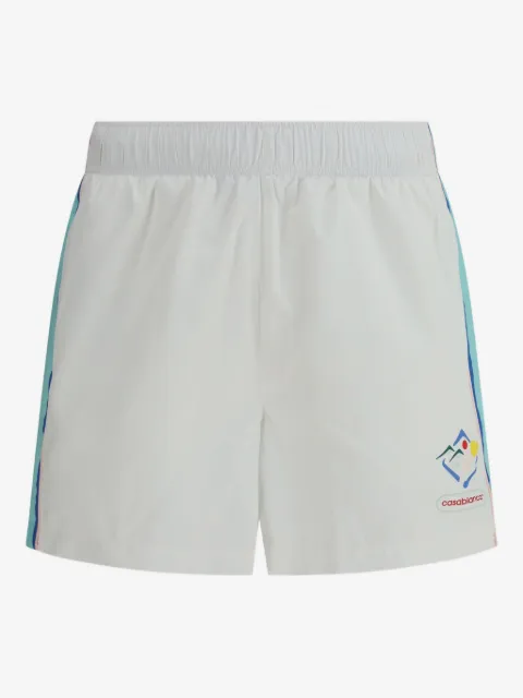 Casablanca  Casa Sportif graphic-panel windbreaker shorts