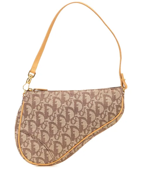 Christian Dior Pre-Owned 2001 Mini Diorissimo Canvas Saddle Pochette shoulder bag