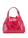 Gucci Pre-Owned 2000-2015 Medium Patent Soho Cellarius tote bag - Pink