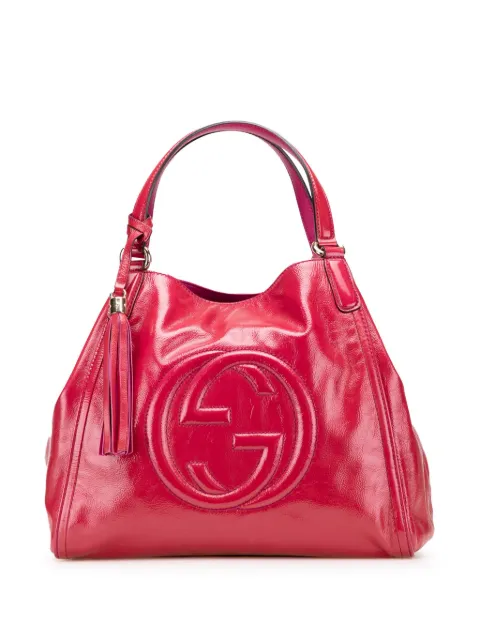 Gucci Pre-Owned 2000-2015 Medium Patent Soho Cellarius tote bag