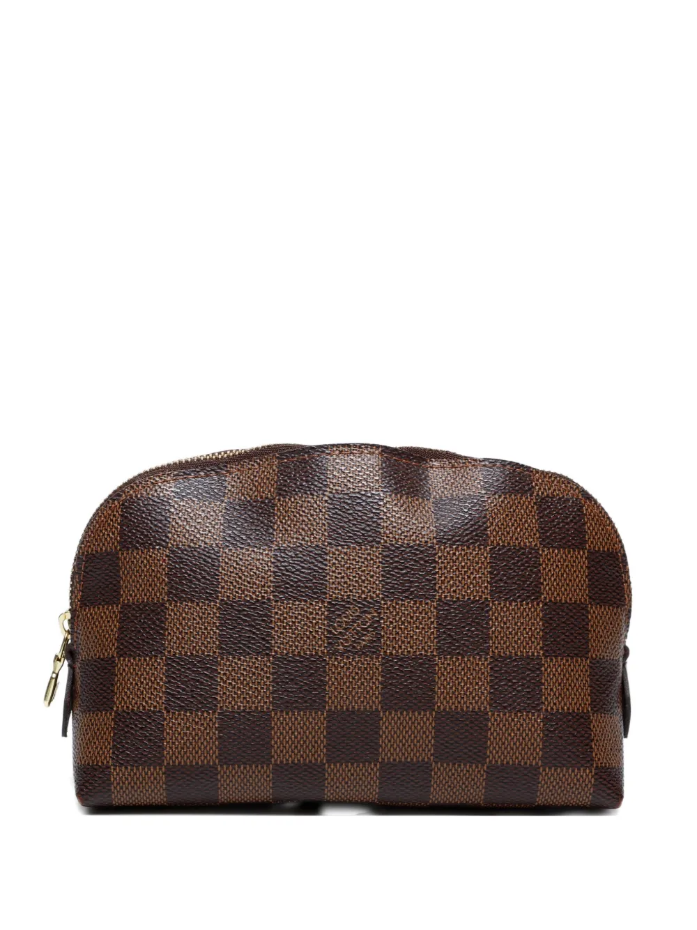 Pre-owned Louis Vuitton 2014 Damier Ebene Pochette Cosmetic Pm Pouch