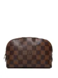 Louis Vuitton Pre-Owned 2014 Damier Ebene Pochette Cosmetic PM pouch - Brown