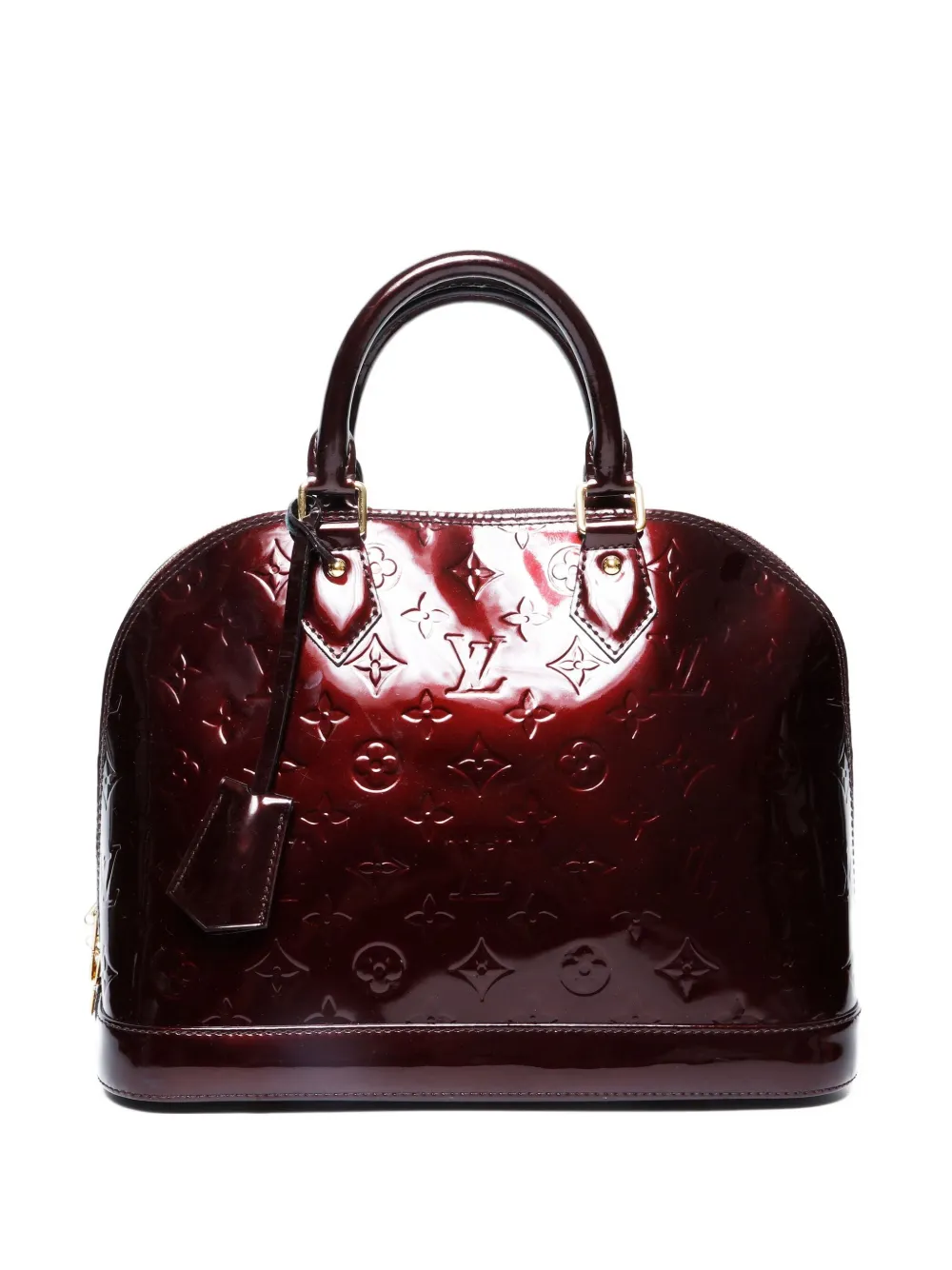 Louis Vuitton Pre-Owned 2012s モノグラム ヴェルニ アルマ PM ハンドバッグ - レッド Louis Vuitton Pre-Owned 2012s モノグラム ヴェルニ アルマ PM ハンドバッグ - レッド