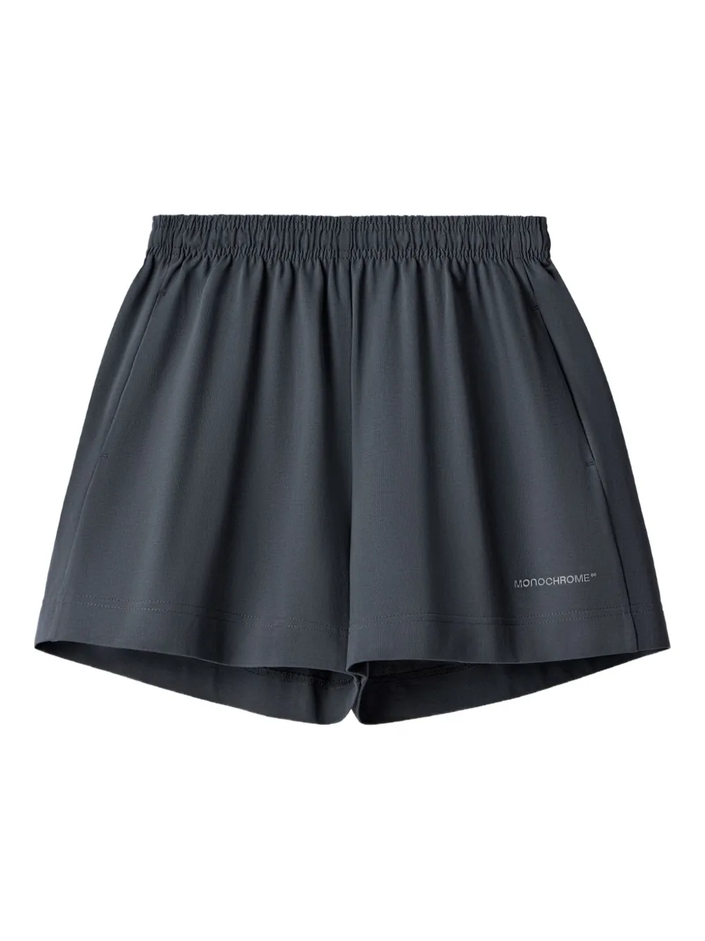 MONOCHROME Katoenen shorts met elastische tailleband Grijs