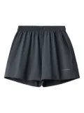 MONOCHROME elastic-waistband cotton shorts - Grey