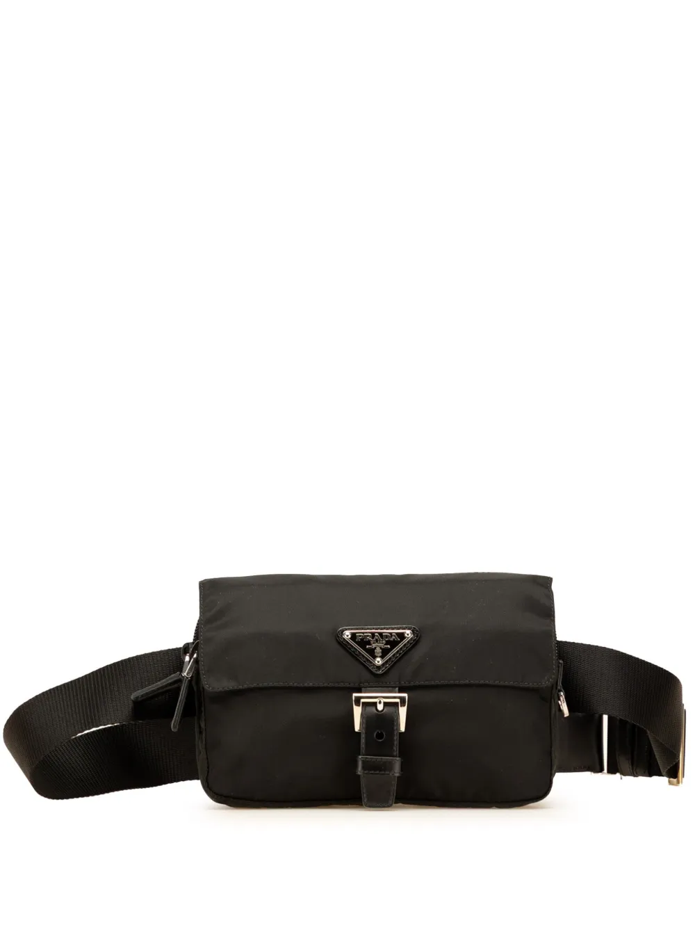 Prada Pre-Owned 2013-2025 Tessuto Buckle belt bag | Black | Image 1