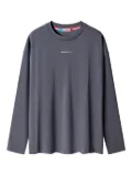 MONOCHROME long-sleeve cotton top - Grey