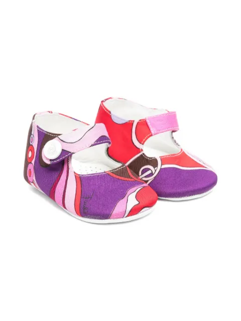 PUCCI Junior abstract-print ballet flats