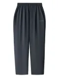 MONOCHROME elastic-waistband cotton trousers - Grey