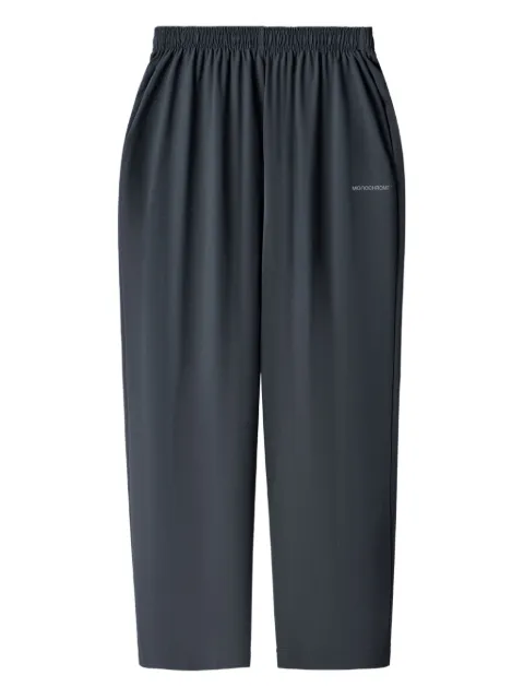 MONOCHROME elastic-waistband cotton trousers