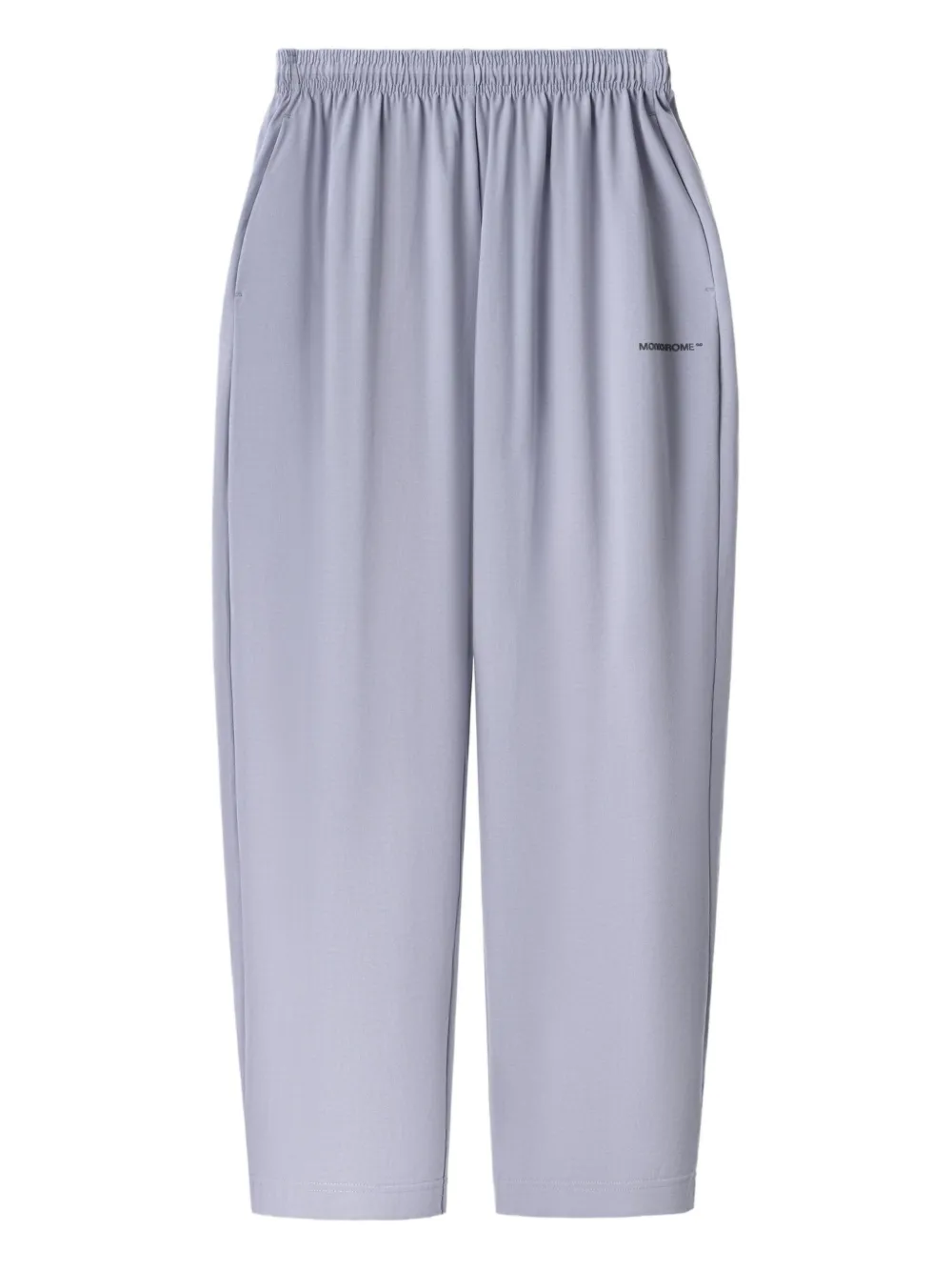 MONOCHROME Katoenen broek met elastische tailleband Paars