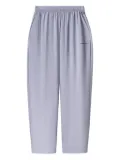 MONOCHROME elastic-waistband cotton trousers - Purple