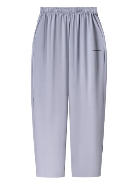 MONOCHROME elastic-waistband cotton trousers