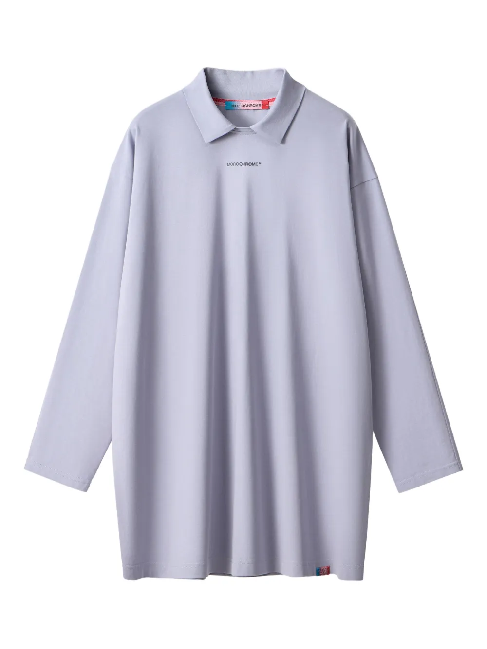 MONOCHROME polo-collar long-sleeve T-shirt | Purple | Image 1