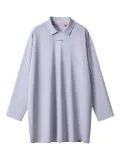 MONOCHROME polo-collar long-sleeve T-shirt - Purple