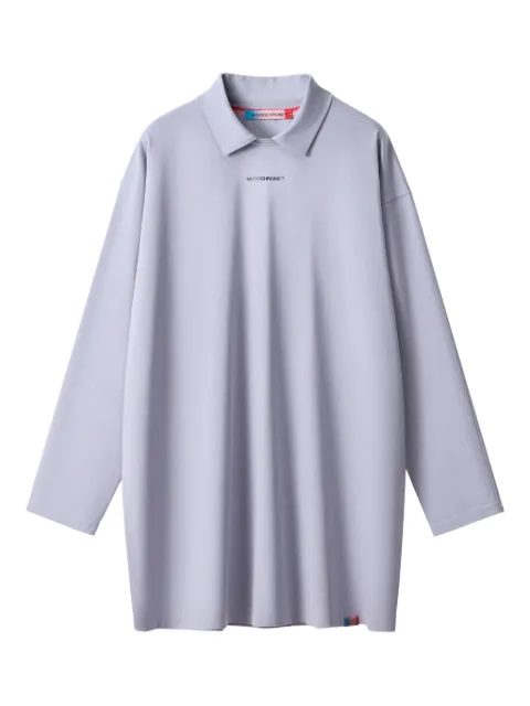 MONOCHROME polo-collar long-sleeve T-shirt