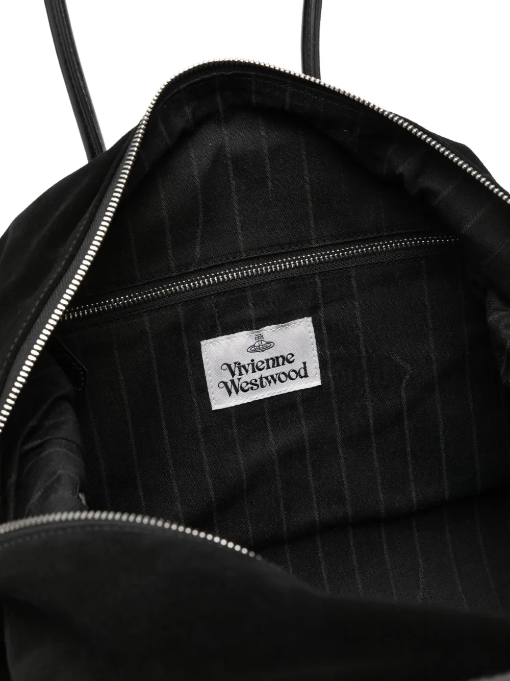 Vivienne Westwood medium Shirley curved top-handle tote bag Zwart