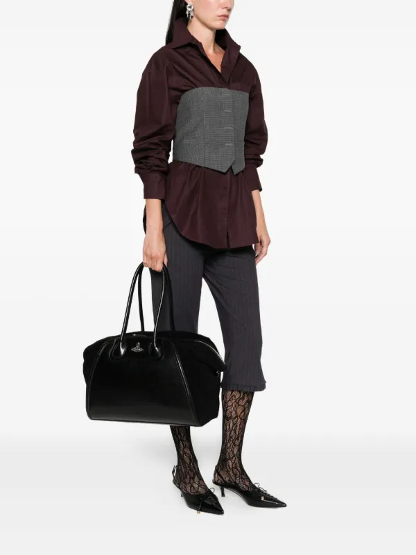 Vivienne Westwood Medium Shirley Curved top-handle Tote Bag