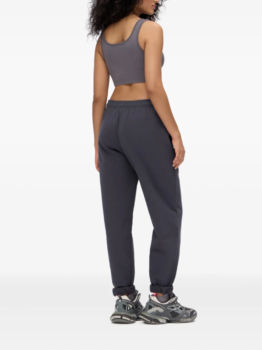 Monochrome Elastic-cuffed Track Pants In Gray