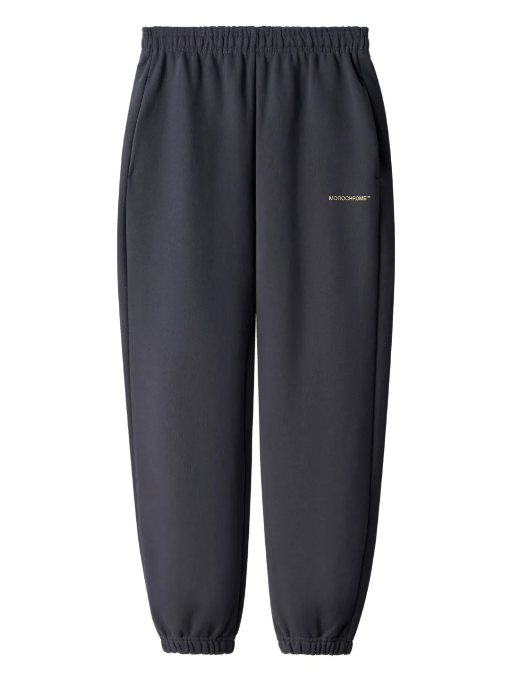 Monochrome Elastic-cuffed Track Pants In Gray