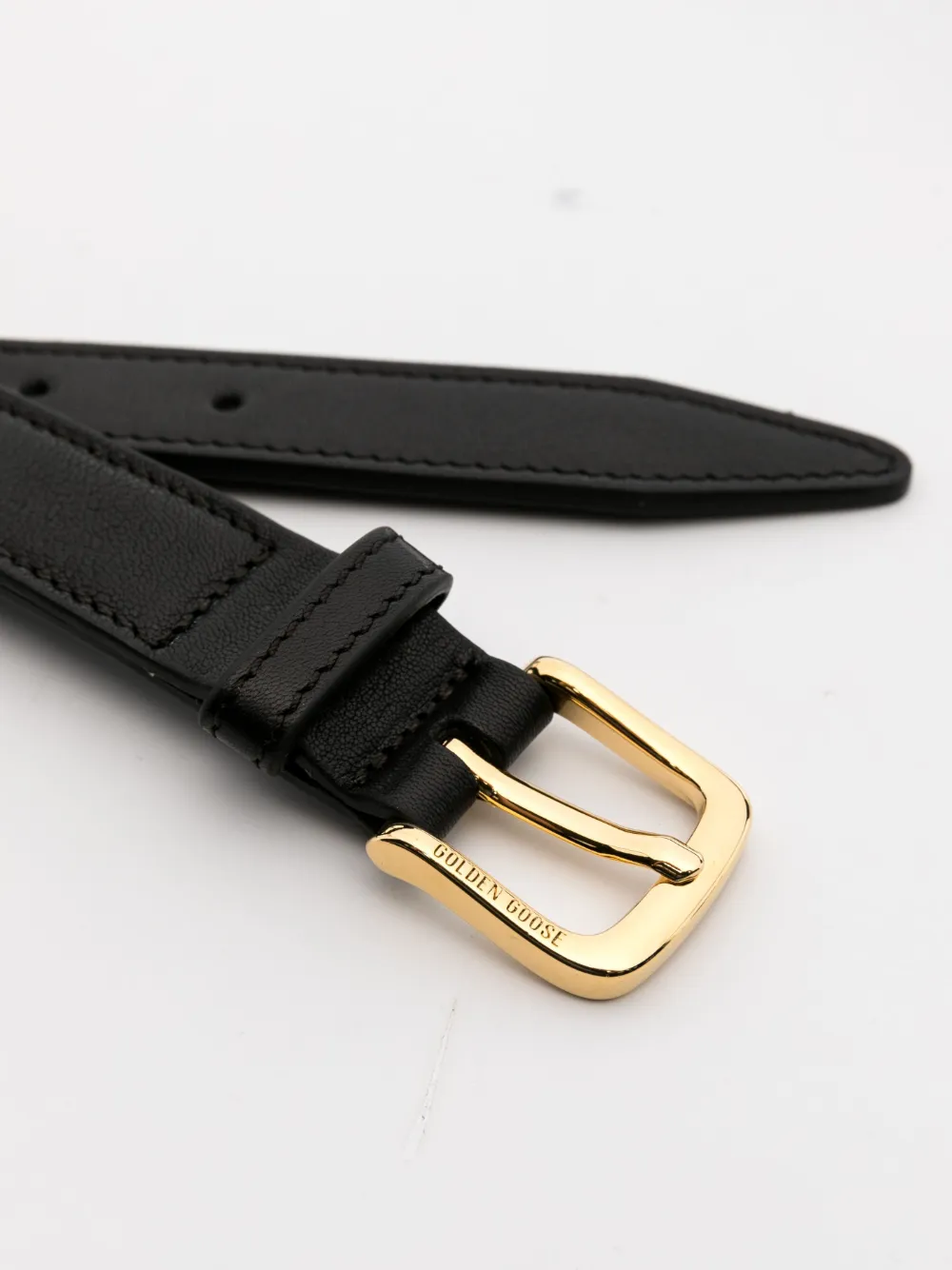 Golden Goose Geweven leren riem Zwart