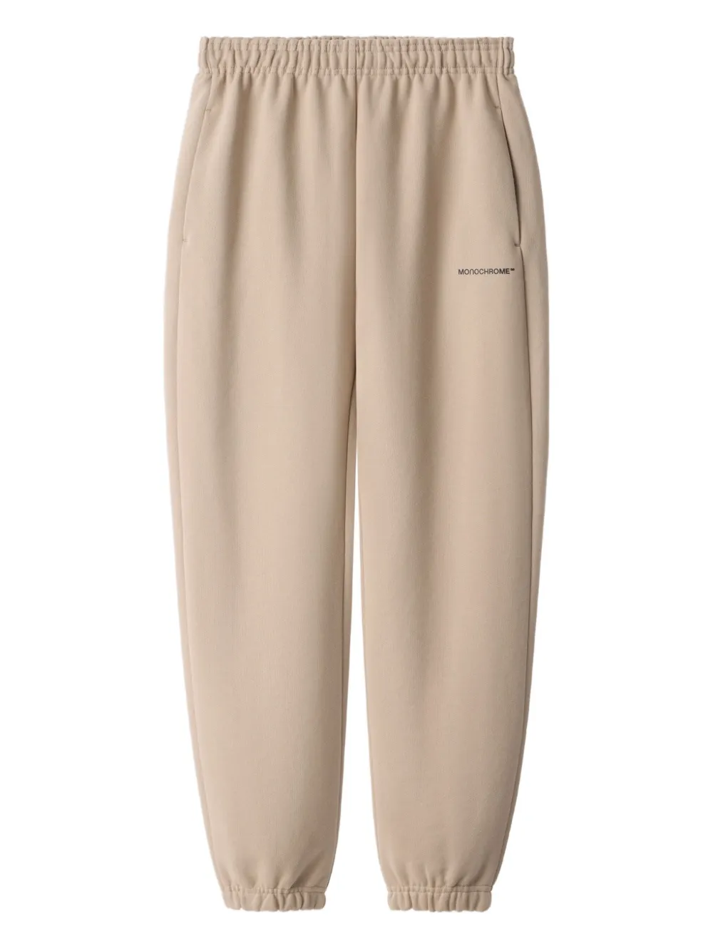 Monochrome Elasticated-cuff Track Pants In Neutral