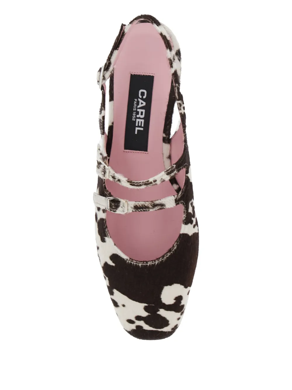 Carel Paris 25mm Peche slingback flats Brown