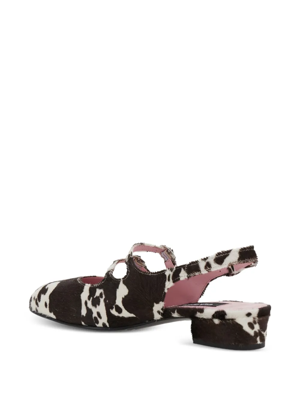 Carel Paris 25mm Peche slingback flats Brown