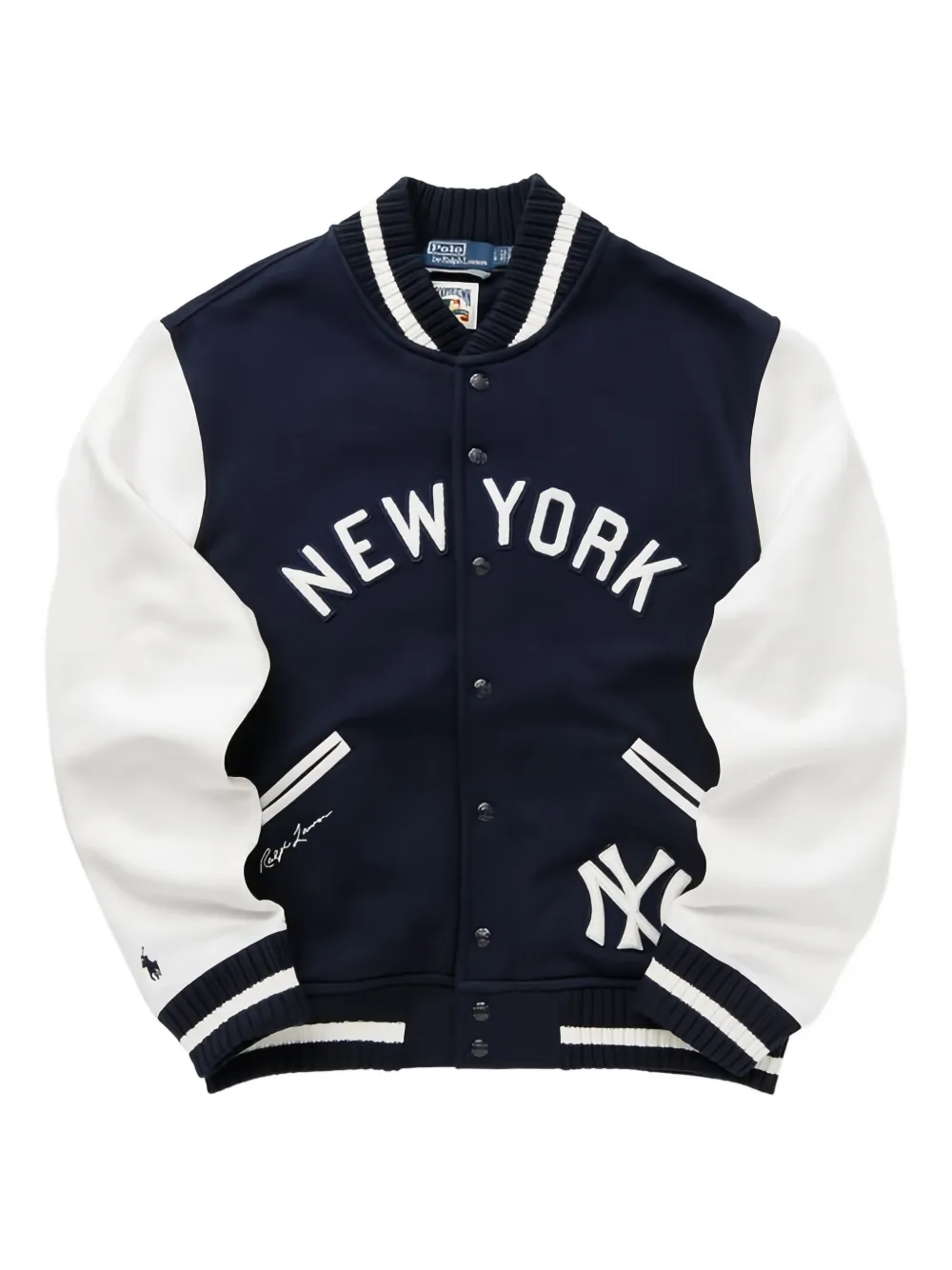 Polo Ralph Lauren Bomberjack met tekst Blauw