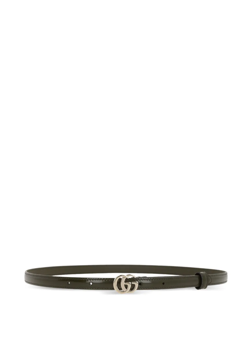 Gucci Double G buckle leather belt Groen