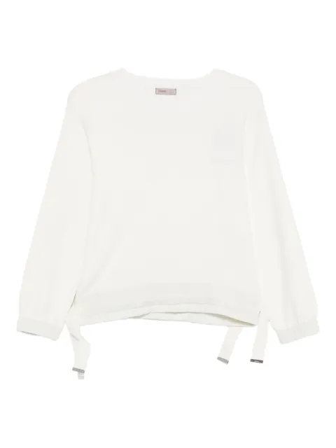 Herno tie-detail cotton top