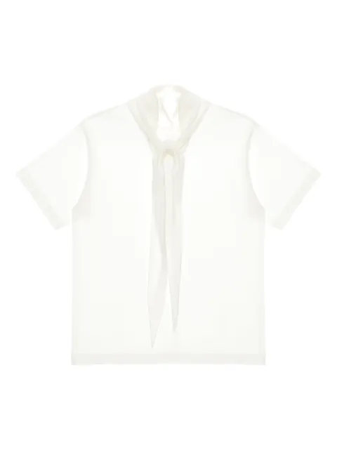 Carven scarf-collar cotton T-shirt