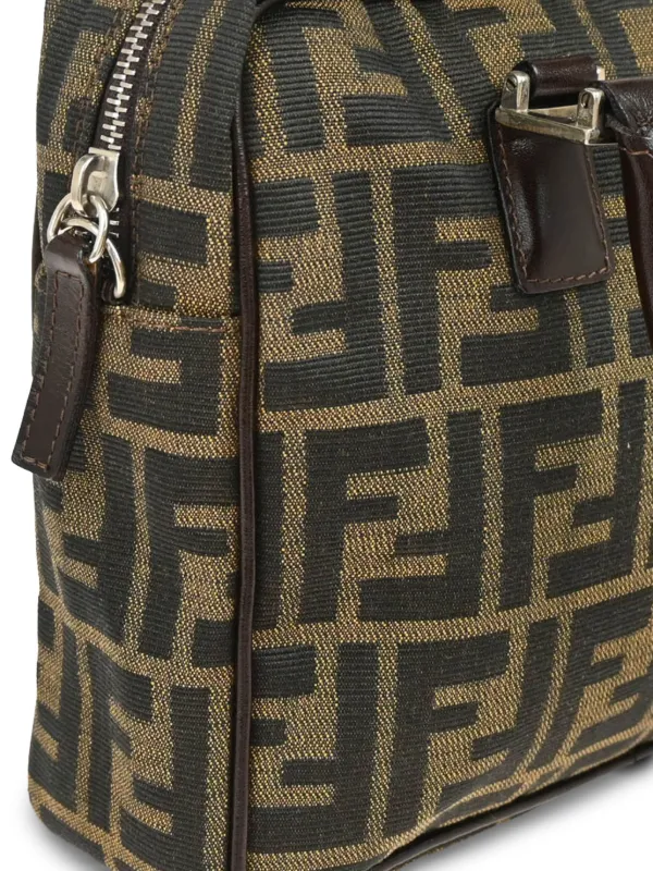 Fendi Pre-Owned 1990-2000s Zucca two-way Handbag | Black | FARFETCH