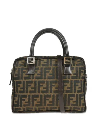 Fendi Pre-Owned 1990-2000s Zucca two-way Handbag | Black | FARFETCH
