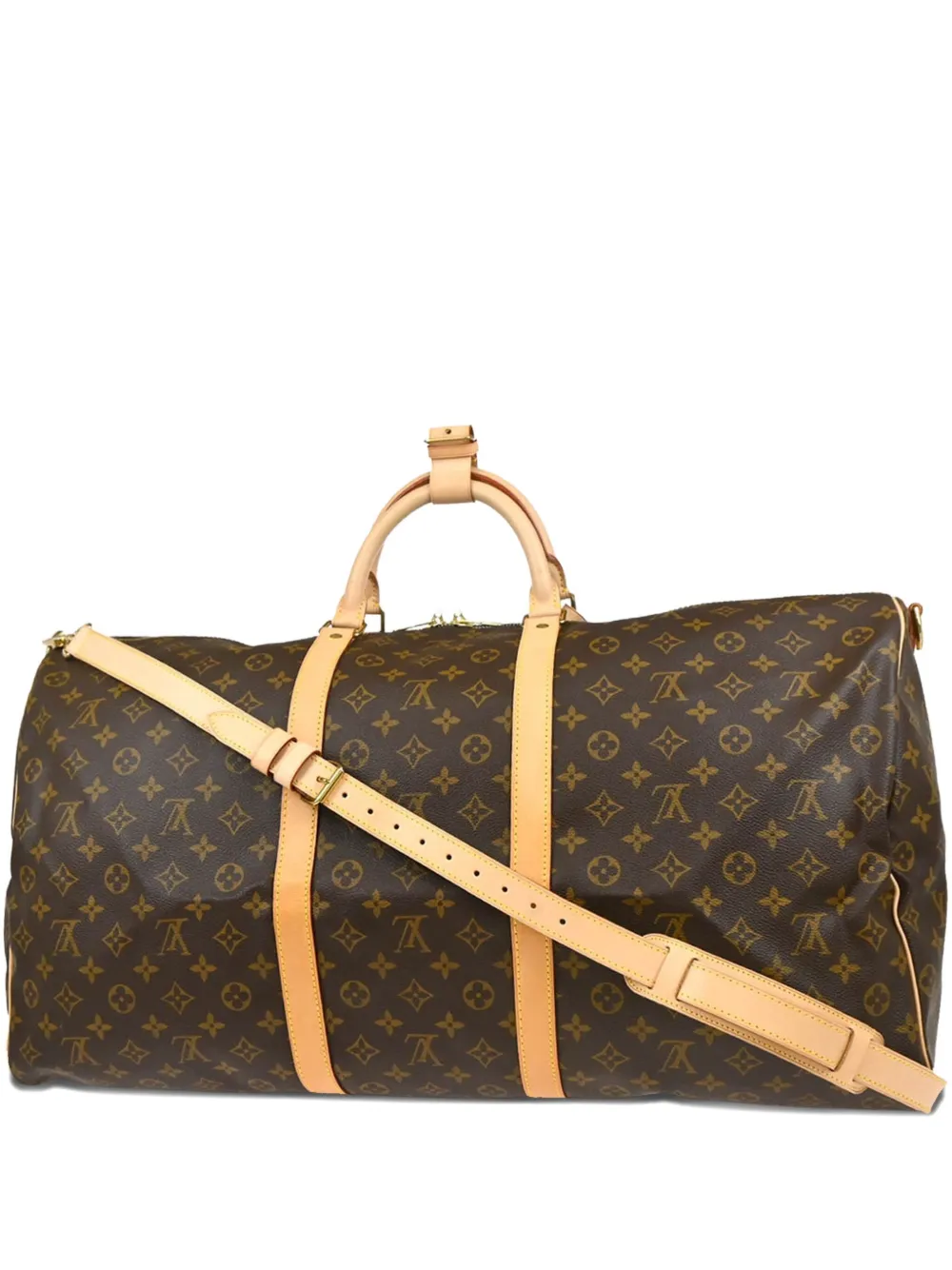 Louis Vuitton Pre-Owned 2000s モノグラム キーポル バンドリエール 60 ダッフルバッグ - ブラウン Louis Vuitton Pre-Owned 2000s モノグラム キーポル バンドリエール 60 ダッフルバッグ - ブラウン