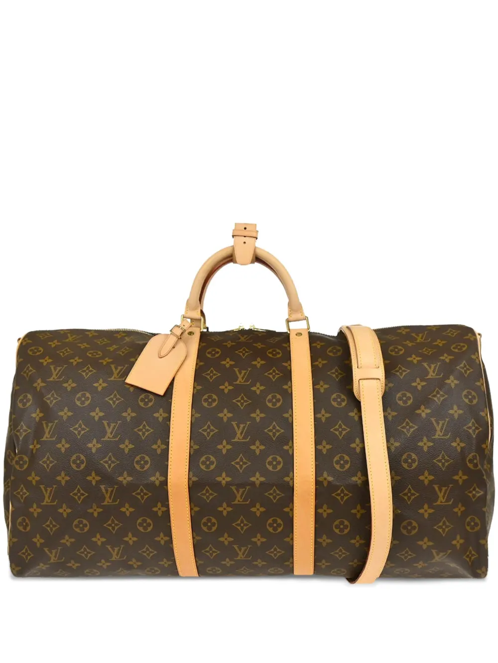 Louis Vuitton Pre-Owned 2000s モノグラム キーポル バンドリエール 60 ダッフルバッグ - ブラウン Louis Vuitton Pre-Owned 2000s モノグラム キーポル バンドリエール 60 ダッフルバッグ - ブラウン