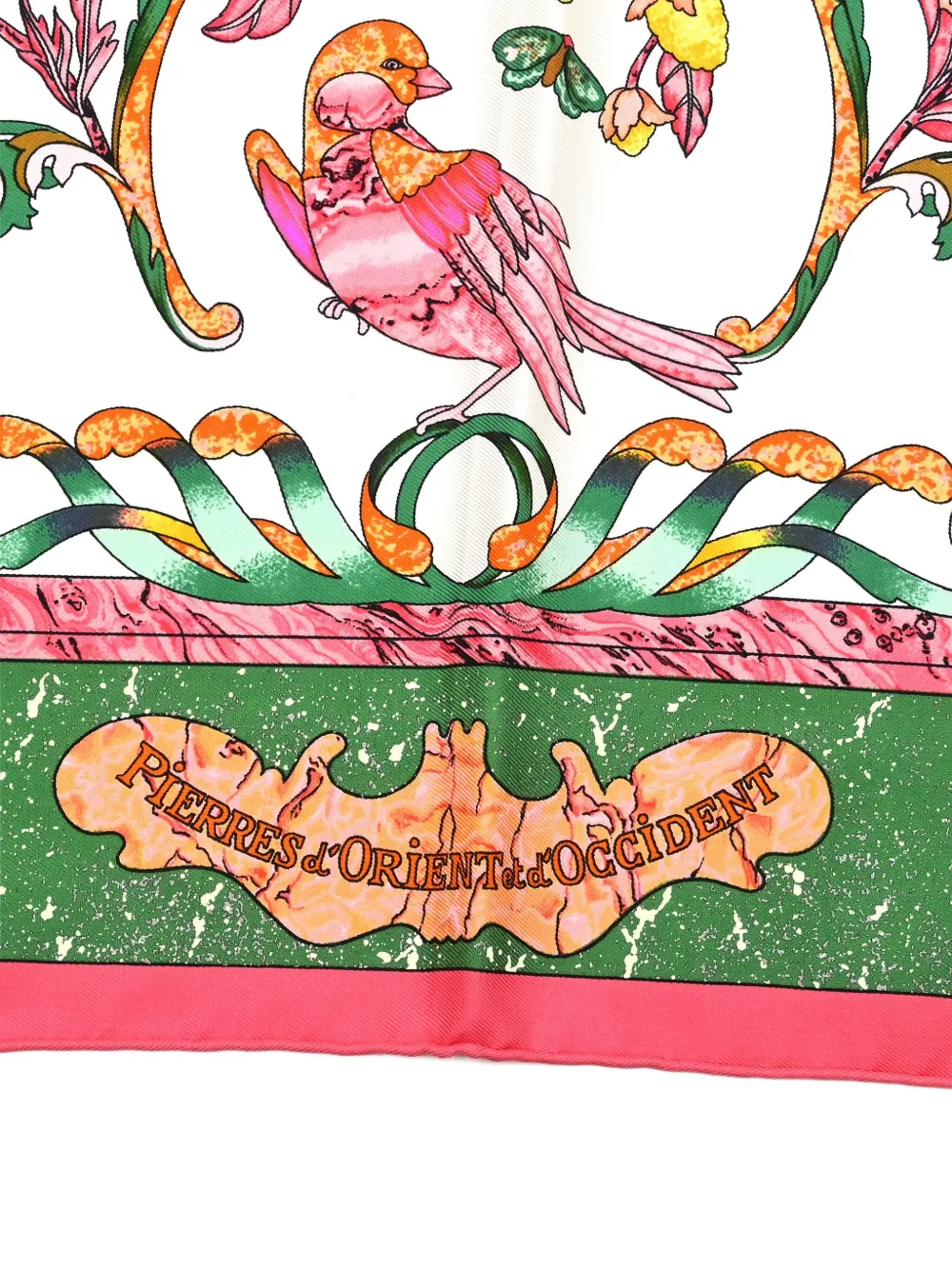 Hermès Pre-Owned 1990s Pierres d'Orient et d'Occident floral scarf | Image 2