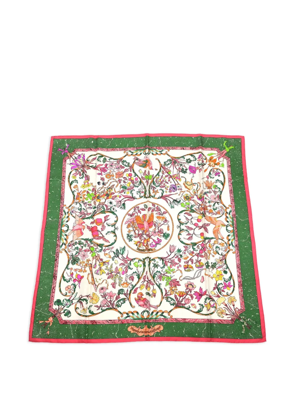 Hermès Pre-Owned 1990s Pierres d'Orient et d'Occident フローラル スカーフ - Hermès Pre-Owned 1990s Pierres d'Orient et d'Occident フローラル スカーフ -