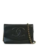 CHANEL Pre-Owned 1998 Interlocking CC chain wallet - Black