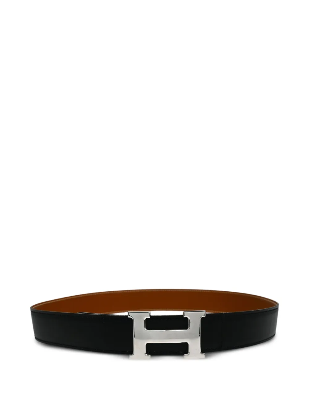 Hermès Pre-Owned 2002 H-buckle reversible belt | Black | Image 1