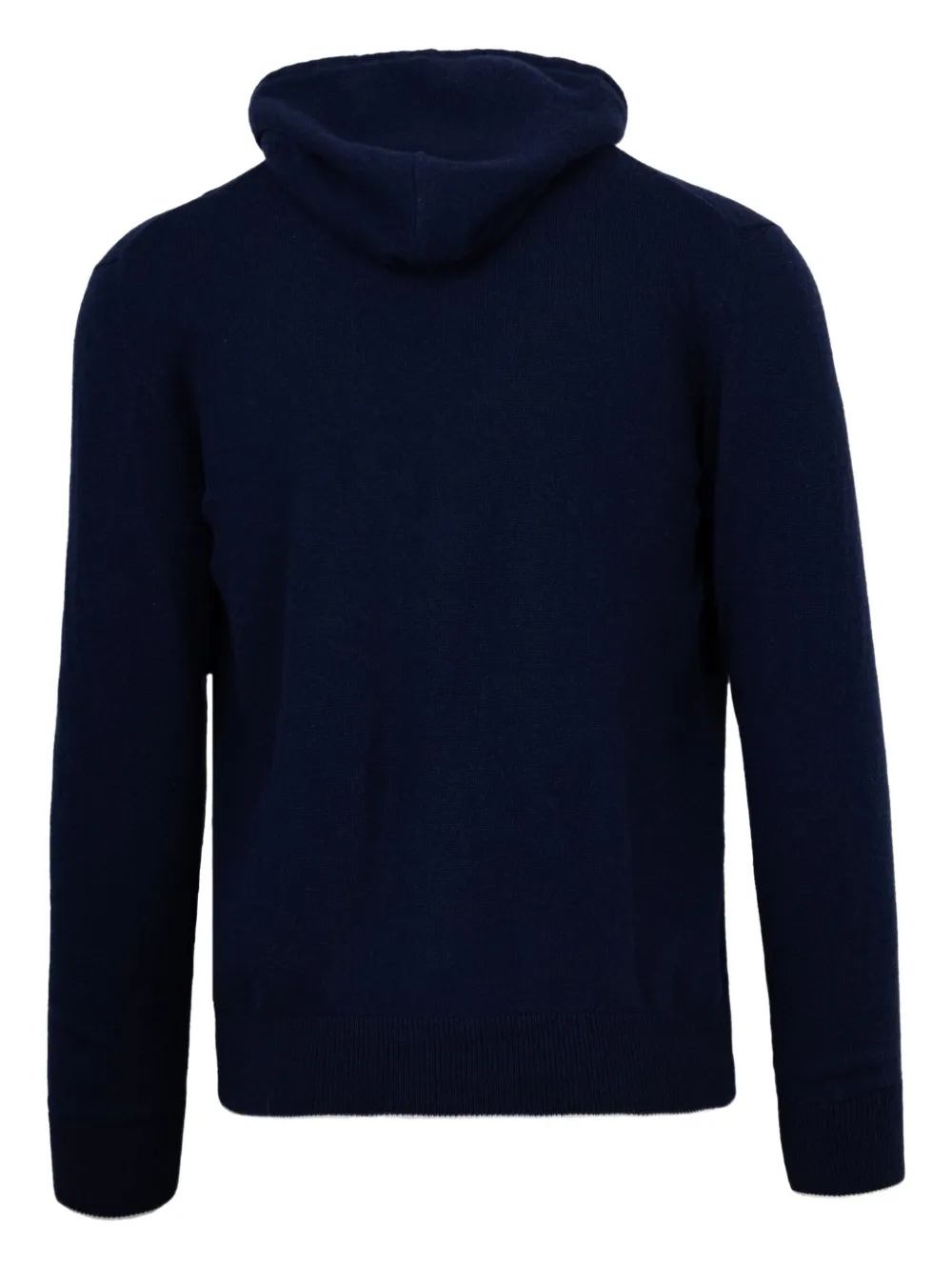 Eleventy hooded zip-up cashmere sweater Blauw