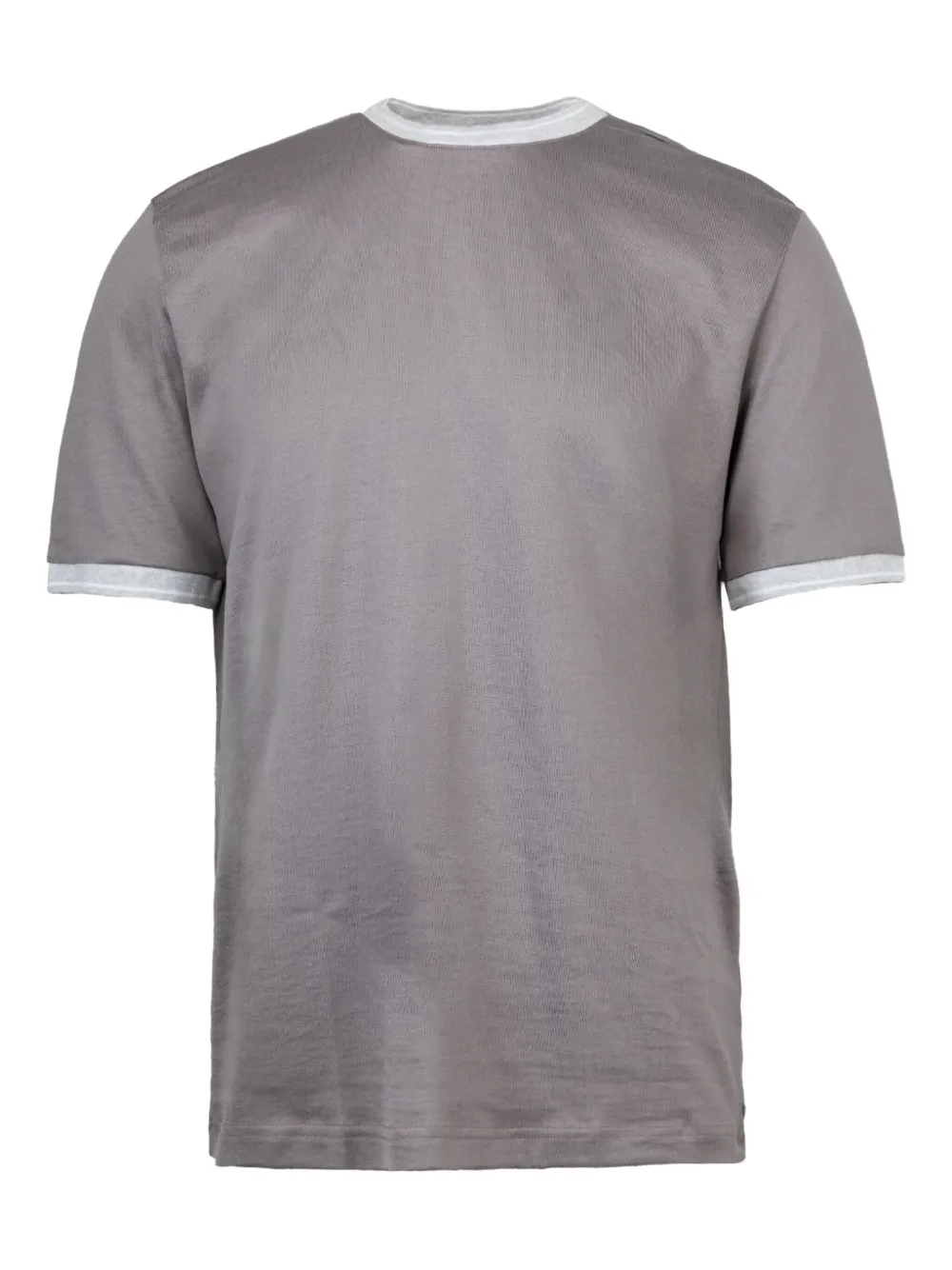 Eleventy T-shirt met contrasterende afwerking Grijs