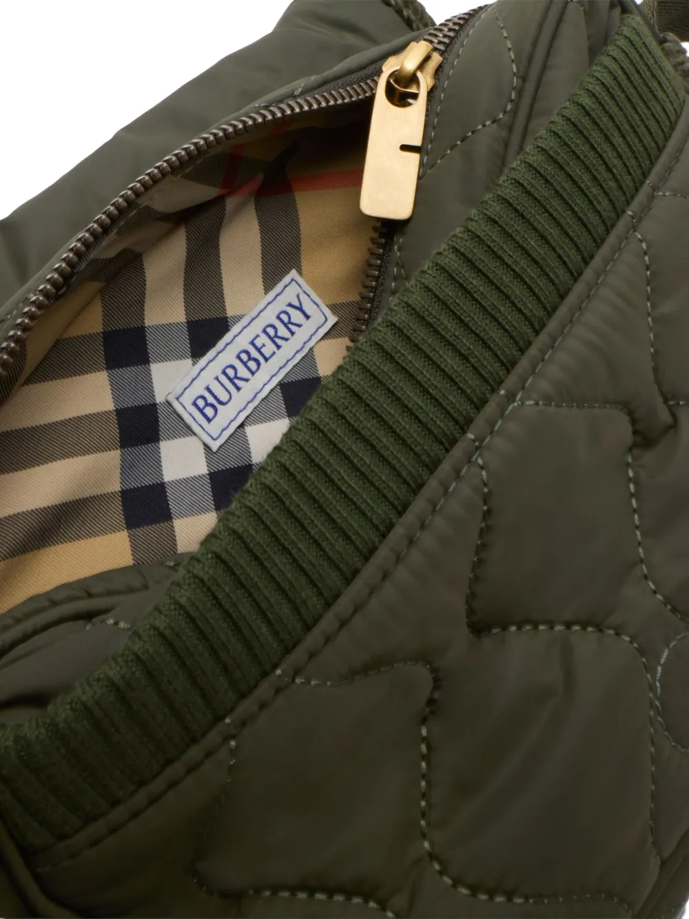Burberry Clifton gewatteerde messengertas Groen
