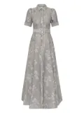 Rebecca Vallance Ruth embellished belted gown - Silver