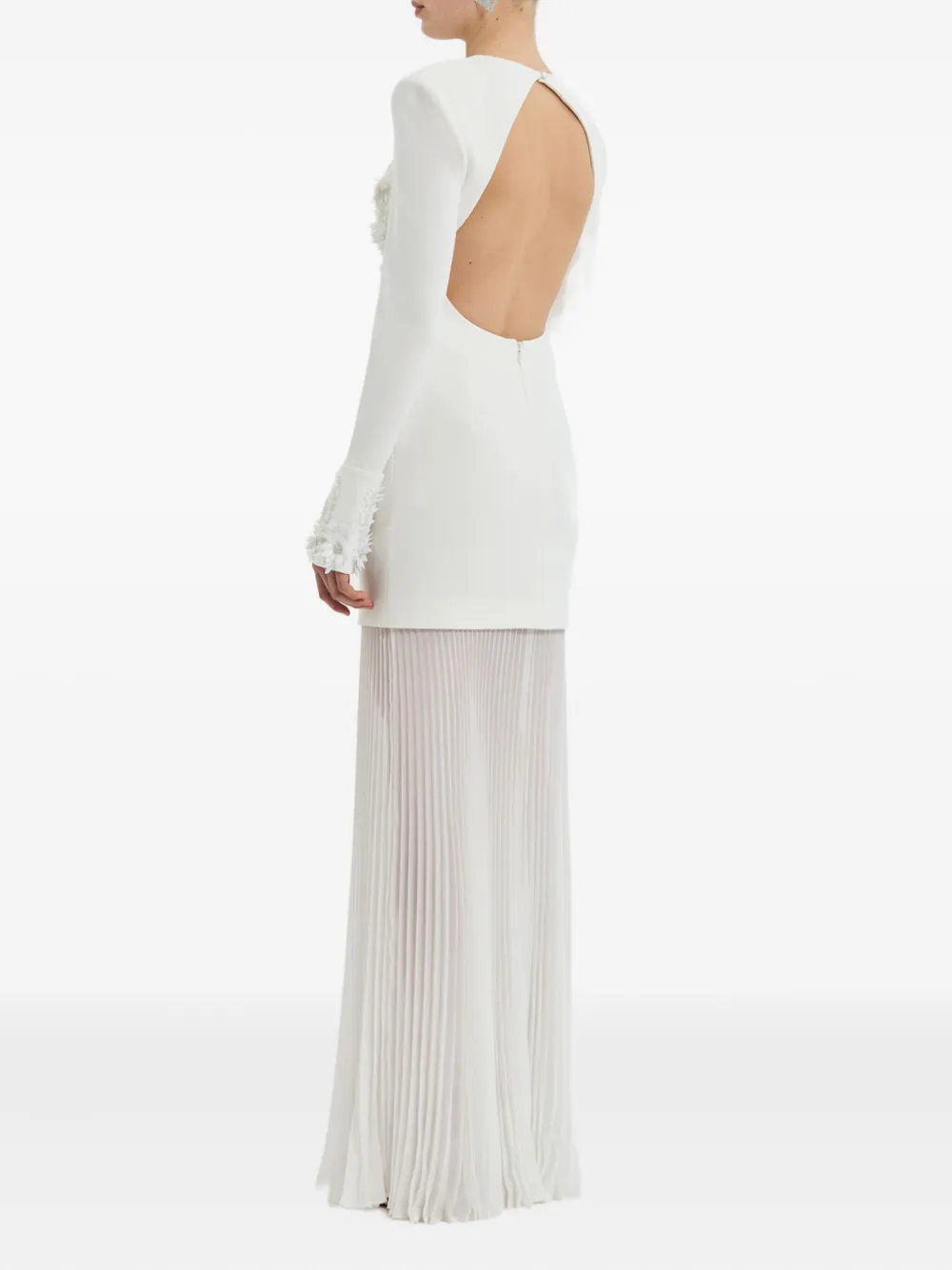 Rebecca Vallance Xanthe Long Sleeve Gown In White