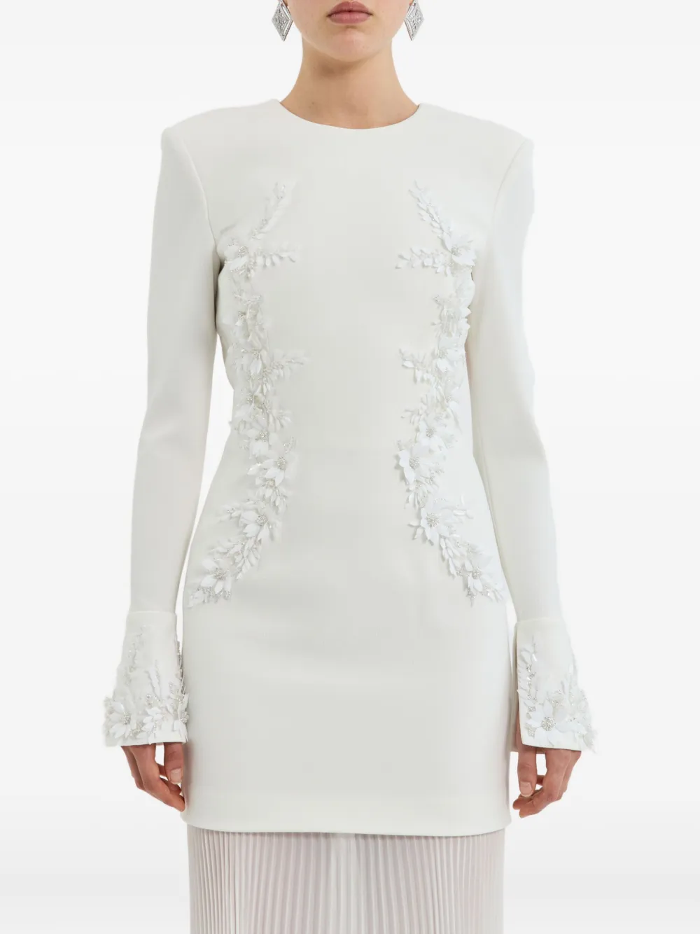 Rebecca Vallance Xanthe Long Sleeve Gown In White
