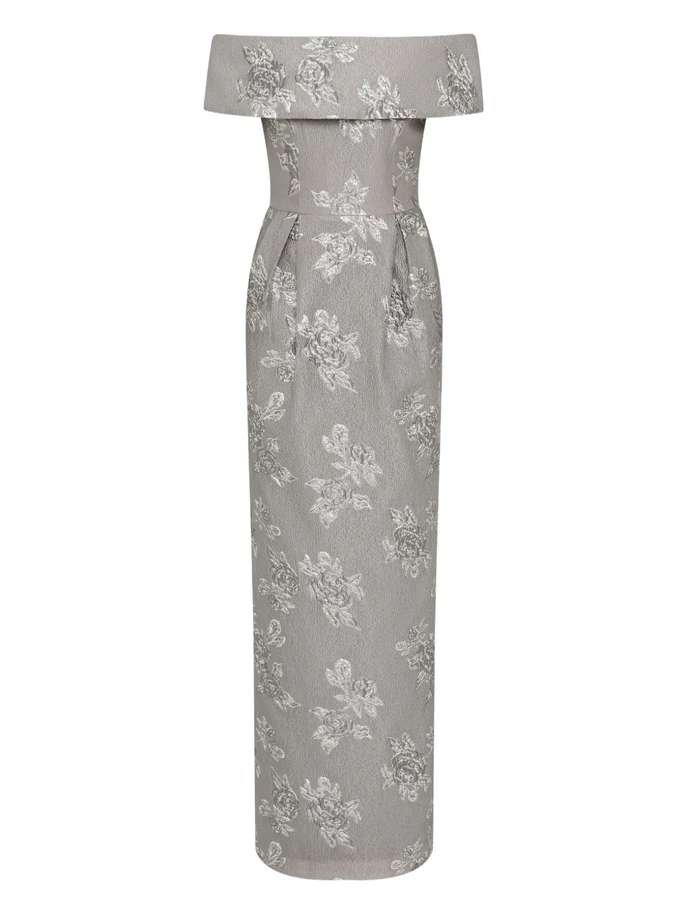 Rebecca Vallance Ruth off-shoulder floral gown | Silver | Image 1