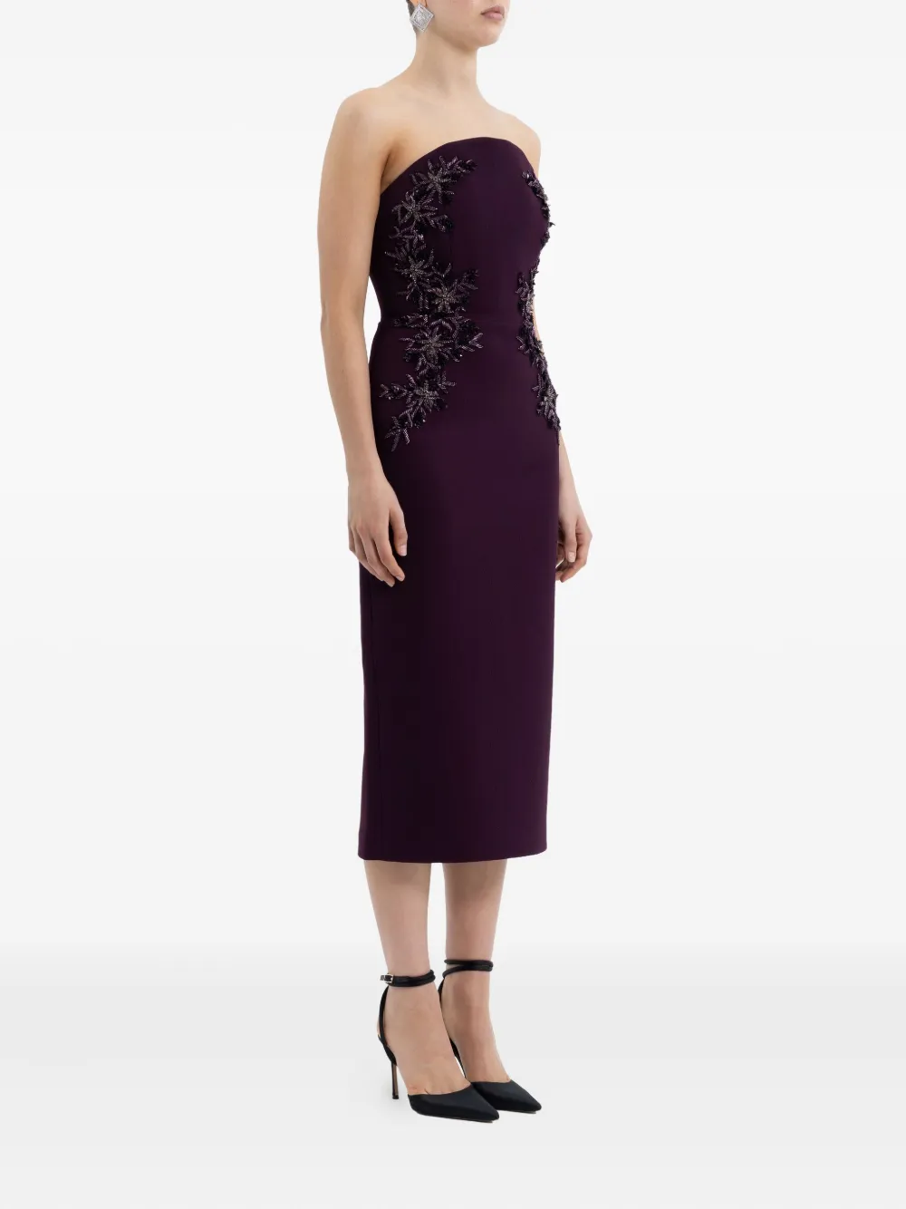 Rebecca Vallance Beatrice midi-jurk Paars